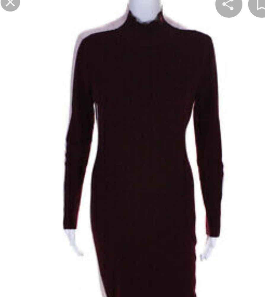 Susana Monaco sweater dress black white striped medium nwt